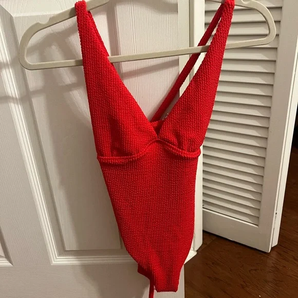 Red Swimwear - Show Me Your Mumu - Cape May One Piece - Medium - Picture 5 of 6